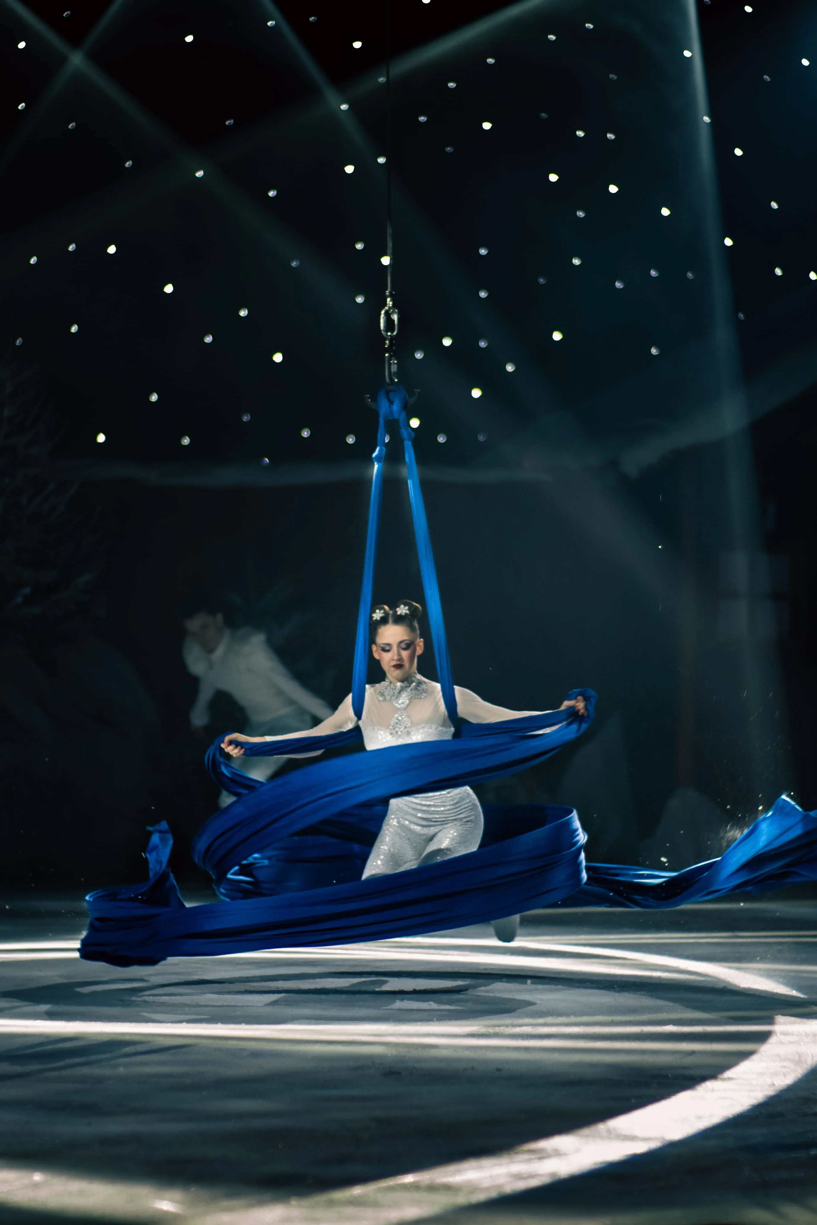 Show événementiel Walibi - Silhouettes de danseurs en contre-jour